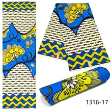 Анкара африканская восковая ткань модный дизайн высокое качество полиэстер воск настоящий воск нигерийское женское платье свадебное 6 ярдов 1318