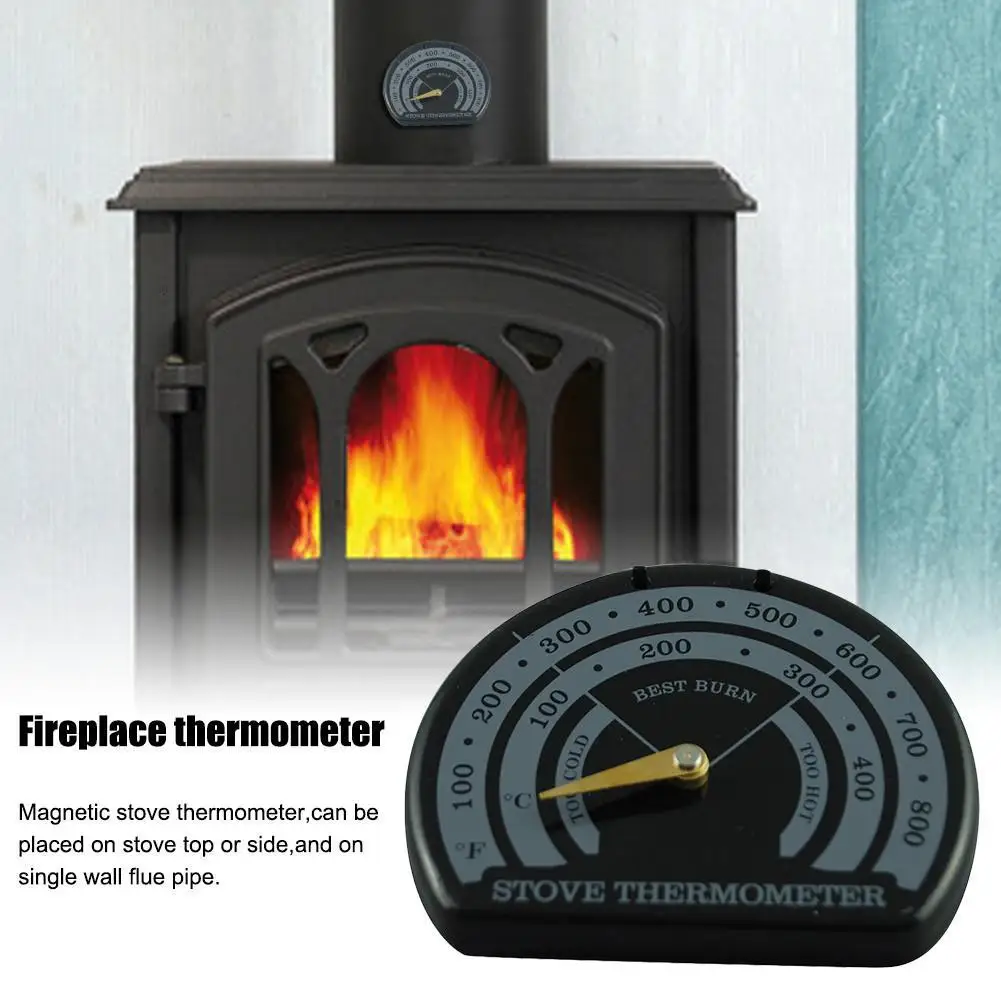 Магнитные деревянные плита термометр камин-Печь вентилятор метр термометр с чувствительным зондом Бытовая печь оборудование для барбекю