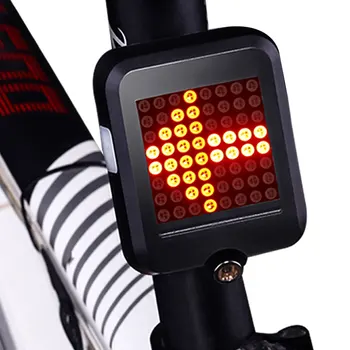 

USB Rechargeable Bicycle Rear Taillight Automatic Direction Indicator Cycling MTB Outdoor Bike Safety Warning Turn Signals Light