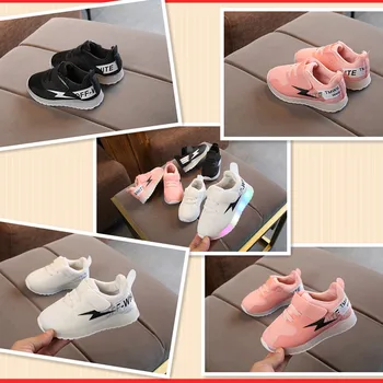 

Breathable Lightweight Kids Shoes, Boys' Sneakers for Running,Girls Casual Shoes with LED Lights,babies Toddler Luminous Shoes