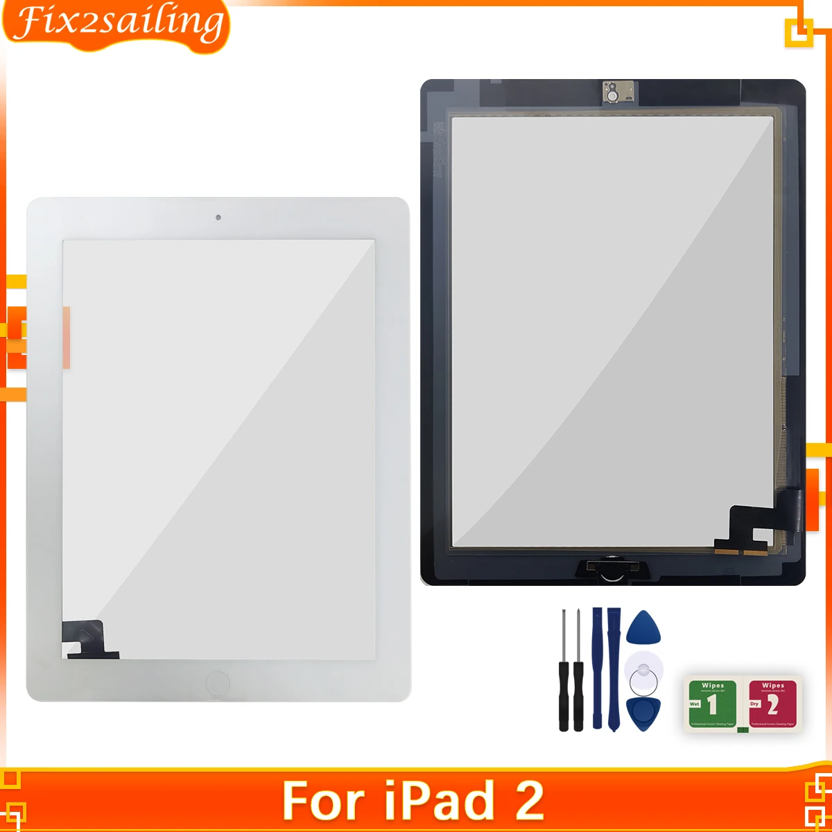 Для iPad 2 2-го поколения A1395 A1396 A1397 9 7 &quotновый внешний сенсорный экран дигитайзер |