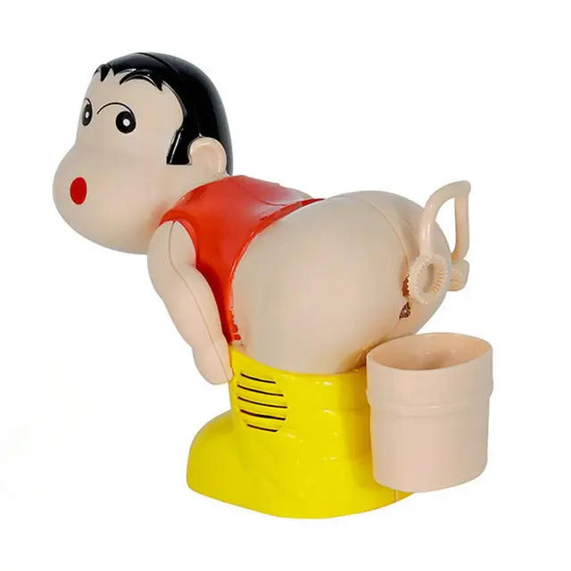 Kids Soap Bubble Blower Electric Fart Blowing Bubble Machine Music Light Toys Fully-Automatic Water Blowing Toys For Children 4