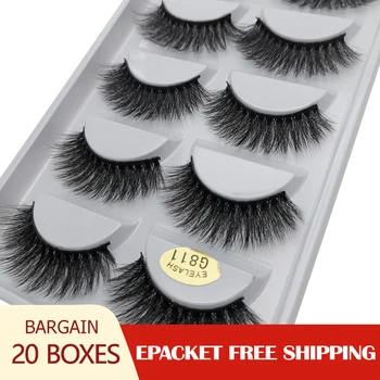 

SHIDISHANGPIN 100pairs 3d lash fluffy Reusable false eyelash natural mink eyelashes dramatic fake lashes for make up maquiagem