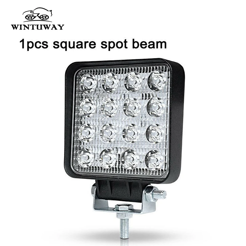 

Car LED Work Light Bar 12V Spot 48W LED Headlight Bar OffRoad Truck Tractor Boat Trailer 4x4 LED SUV DRL Fog Lamp