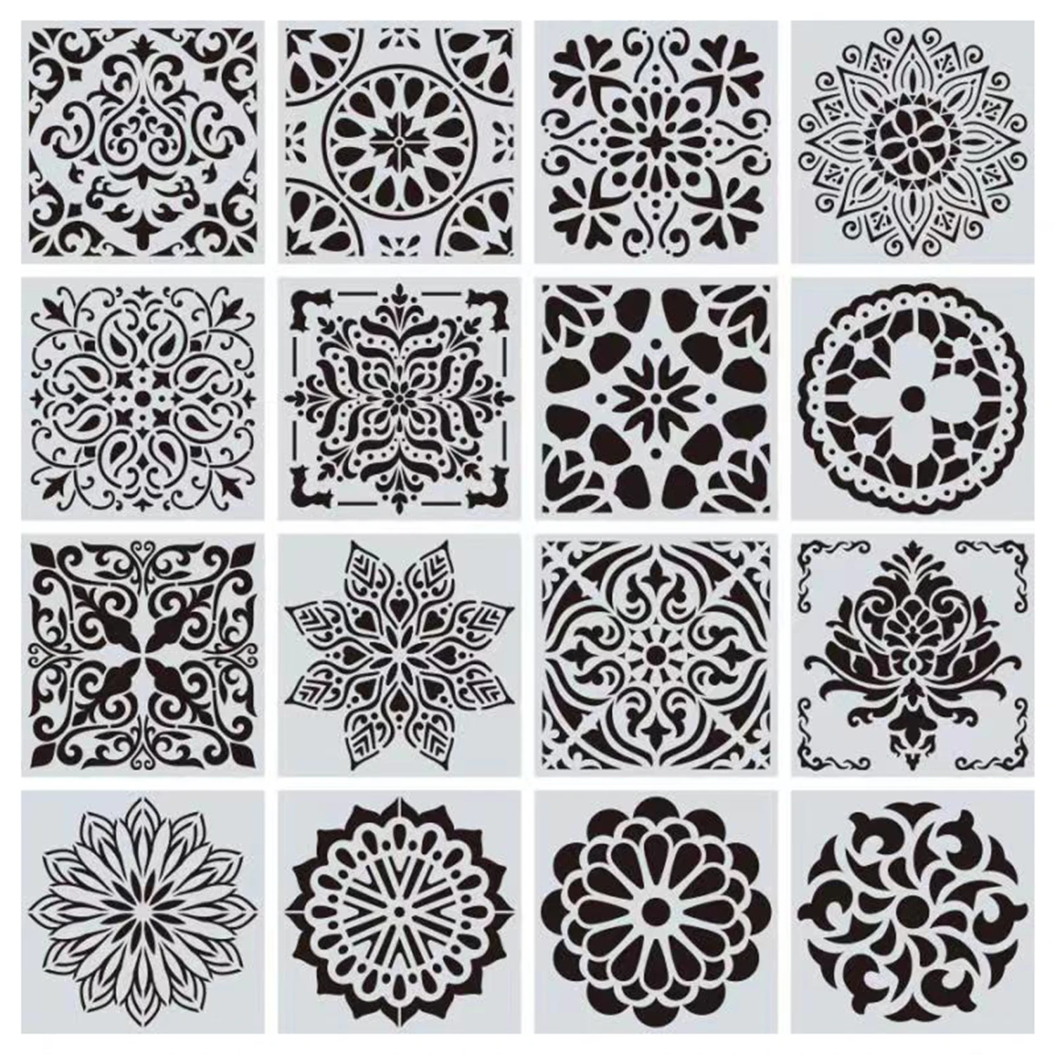 

1PCS Reusable Mylar Mandala Dotting Painting Stencils Templates Tools for DIY Craft Furniture Wood Canvas Rocks Fabric Wall Art
