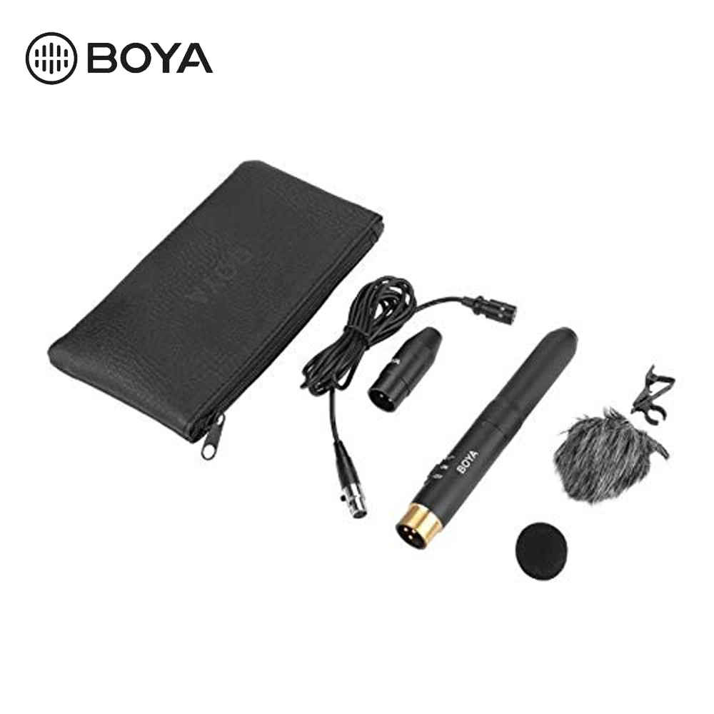 BOYA BY-M11C Lavalier microfone конденсатор Профессиональный кардиоидный отворот микрофонная система разъем XLR с низкорезным фильтром