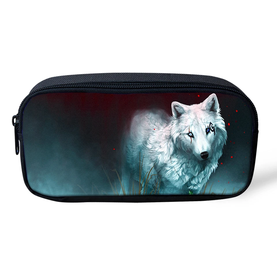 CDWX3778K HaoYun пенал для детей "Fantasy Wolf" шаблон студентов ящик мультфильм животных детские школьные пеналы для ручек девочек косметичка - Цвет: CDWX3778K