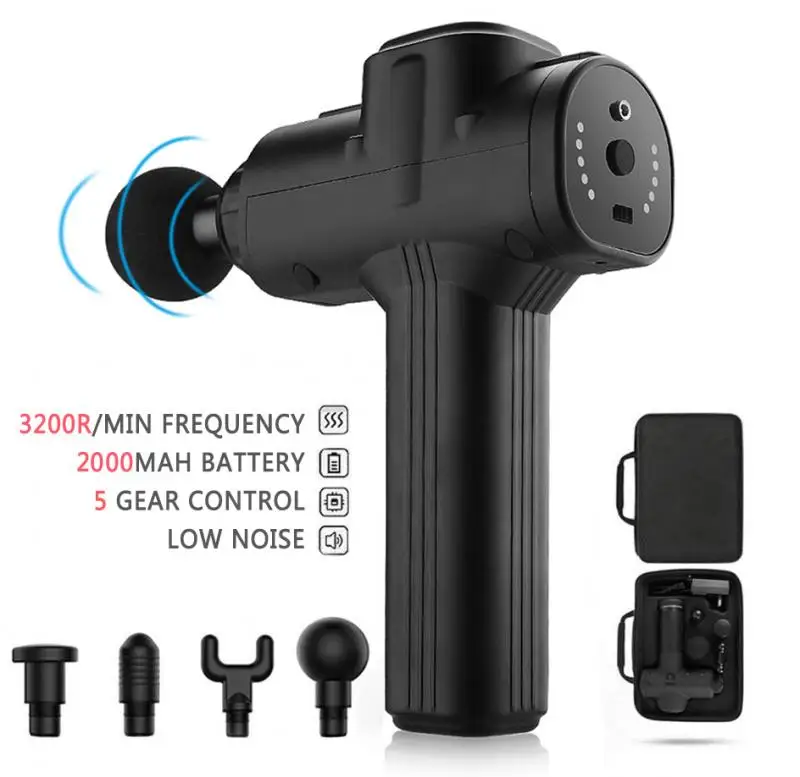 

New Arrival A2 Muscle Massage Gun Deep Tissue Massager Therapy Gun Exercising Muscle Pain Relief Body Shaping