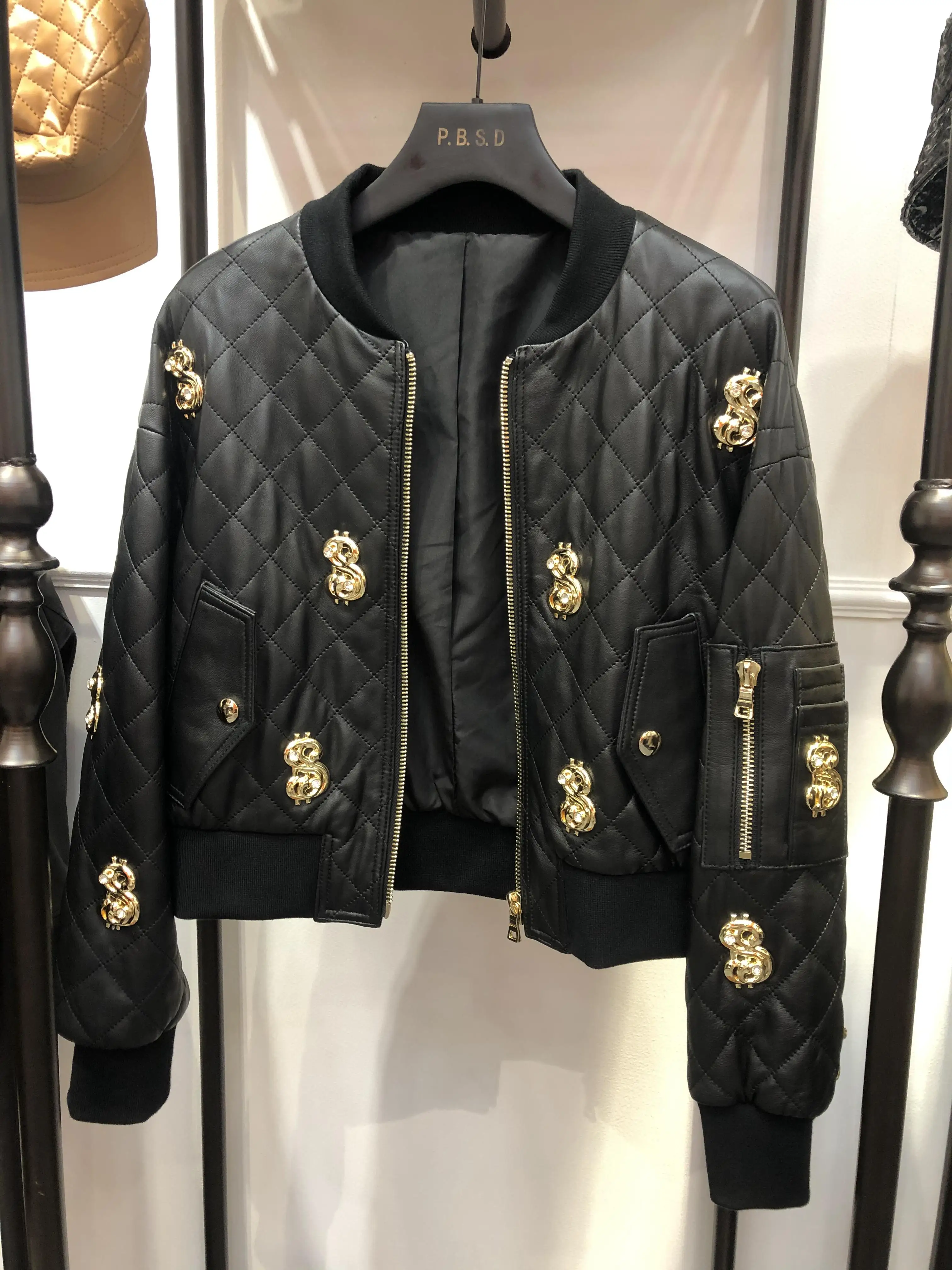 

Women Genuine Leather Clothes Sheepskin Motorcycle Jacket Autumn New Winter Sheepskin Jacket Accept Reservation