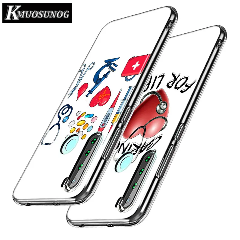 

Silicone Clear Cover for Redmi Note 8 8Pro Nurse Medical Health Heart for Xiaomi Redmi Note 7 6 5 Pro 5A 4X 4 Phone Case