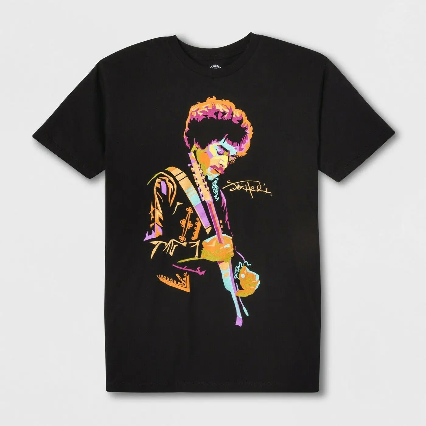 Футболка с кружевными рукавами Jimi Hendrix Мужская черный|Футболки| |