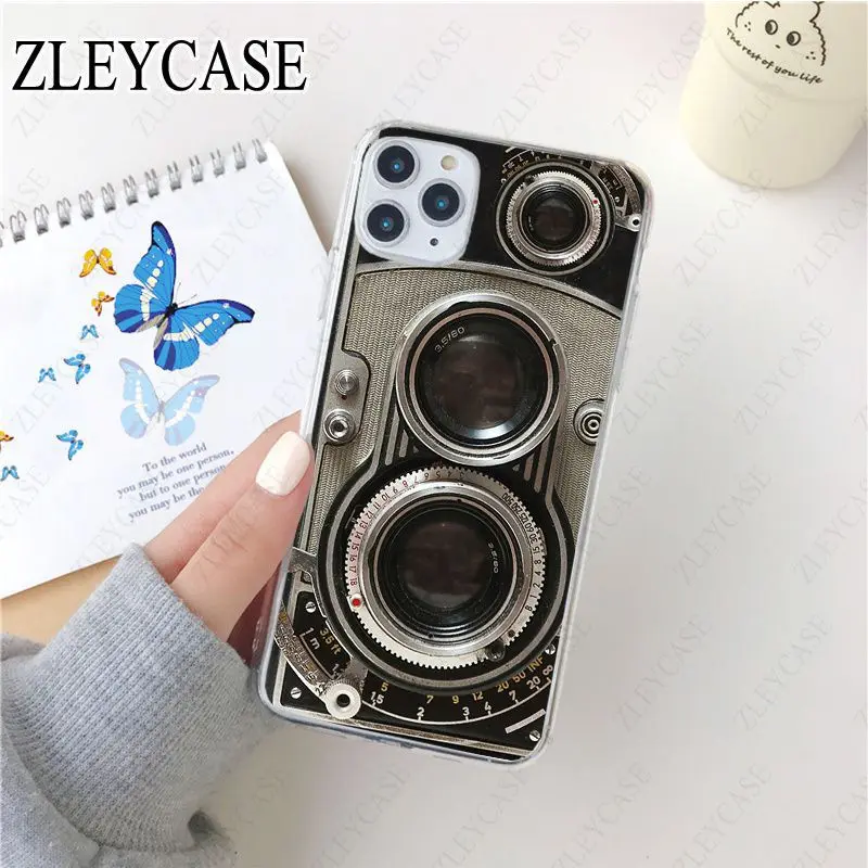 classic retro Black silver camera