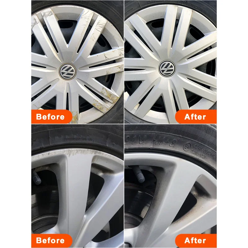 7PCS Car Wheel ing Car Rims Polishing Pad Metal Handle Durable Cloth Polishing Wheel Detail Waxing Cleaning Tool