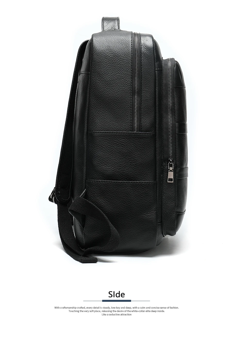 multifunction business men backpack laptop man leather backpacks fashion backapck travel shoulder mochila male anti thief 8878
