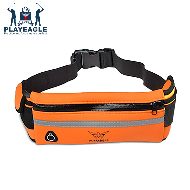 PLAYEAGLE Unisex Multifunction Running Waist Bag LED Light with Music Headset Hole-Fits Smartphones for Sport | Спорт и развлечения