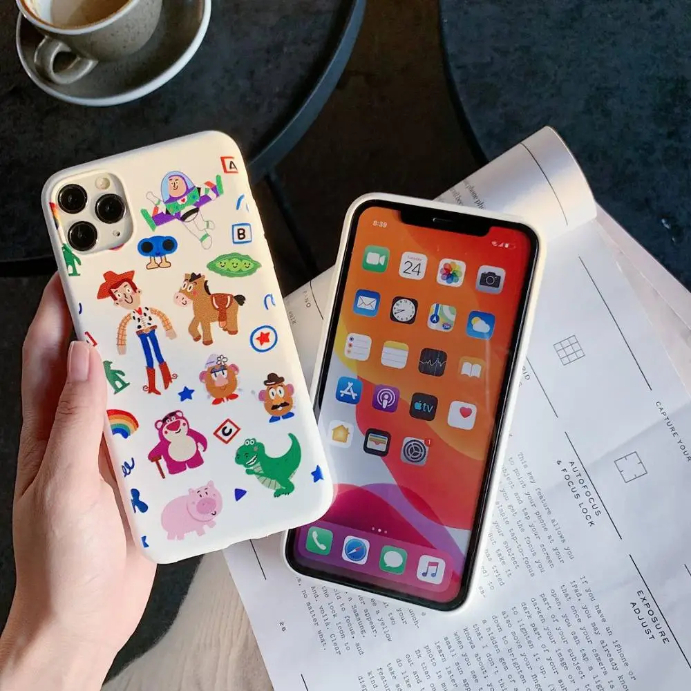 Милый мультяшный чехол для телефона Buzz Lightyear woody для iphone 11 Pro X XR XS MAX Забавный Шелковый мягкий чехол из ТПУ для iphone 7 8 Plus чехол