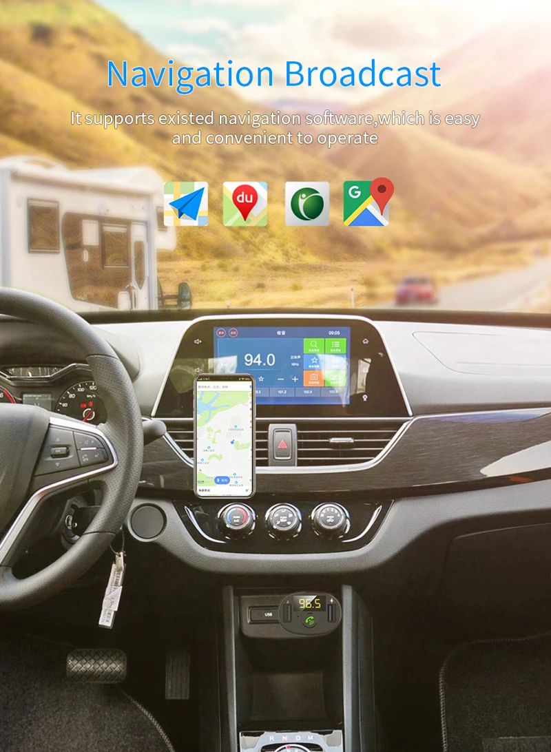 Автомобильный Mp3 FM модулятор передатчик Bluetooth автомобильный комплект авто радио Музыкальный плеер беспроводной Bluetooth громкой связи быстрое USB зарядное устройство