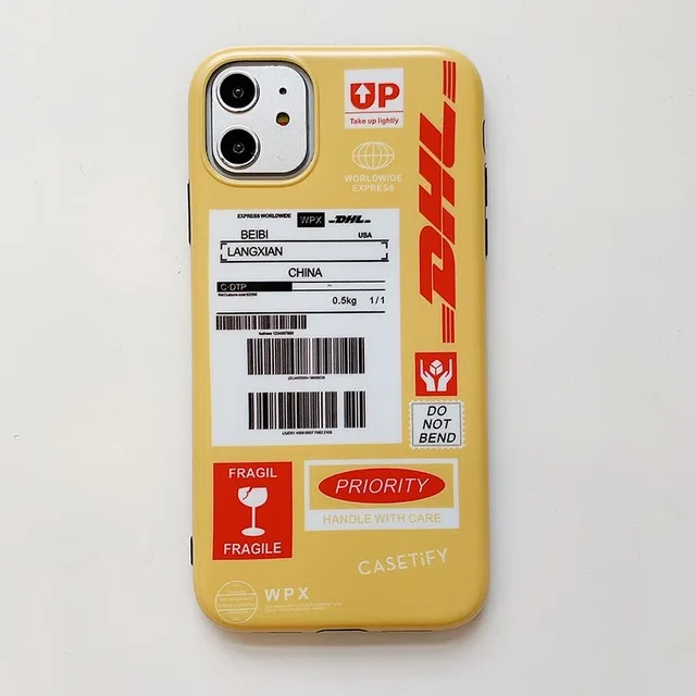 C Чехол для iphone 11 11Pro Max, индивидуальная этикетка, штрих-код, DHL, прозрачный мягкий чехол для iphone X, XR, XS, MAX, 7, 8 Plus, задняя крышка - Цвет: C