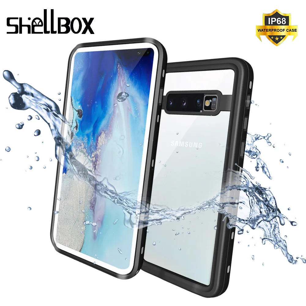 SHELLBOX водонепроницаемый чехол для samsung Galaxy S10 Plus S9 S8 Note 8 9 плавающий Дайвинг