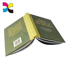 

High quality golden hot stamping fancy paper mount custom hardcover book