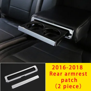 

For Ford F-150 2019 chrome Rear armrest patch molding trim 2pcs