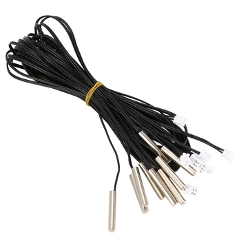 

10Pcs 10K Thermistor Waterproof Sensors Temperature Probe for Refrigerant Air Co