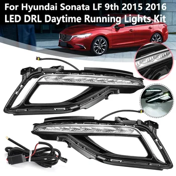 

Front Bumper Led Drl for Hyundai Sonata 2015 2016 Car Daytime Running Light Driving Light Fog Light Lamp Accessories Headlight