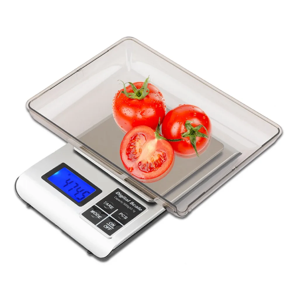 Precision household kitchen scale electronic balance jewelry scale 0.01g weighing Mini platform scale with tray