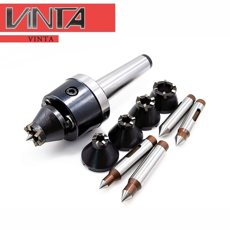 US $193.22 SET Hydraulic driven thimble set for CNC lathes end face oilpressure combination top dial MT4MT5MT6 live centre
