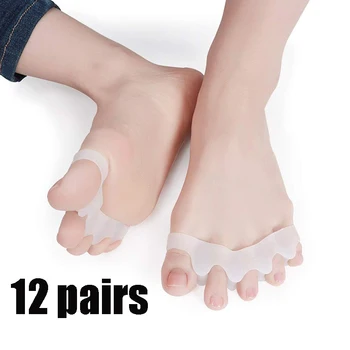 

Toe Separator Correction Hallux Valgus Corrector 2PCS Silicone Orthopedic Hammer Separator Straightener Spreader Foot Care Tool