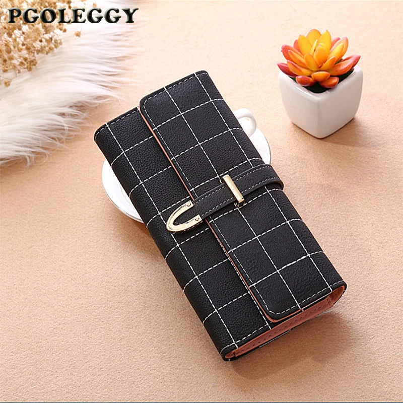 Fashion Wallet long Zipper Multi Card Position Coin Scrub Purse Ladies Holder Leather Women Handbag | Багаж и сумки