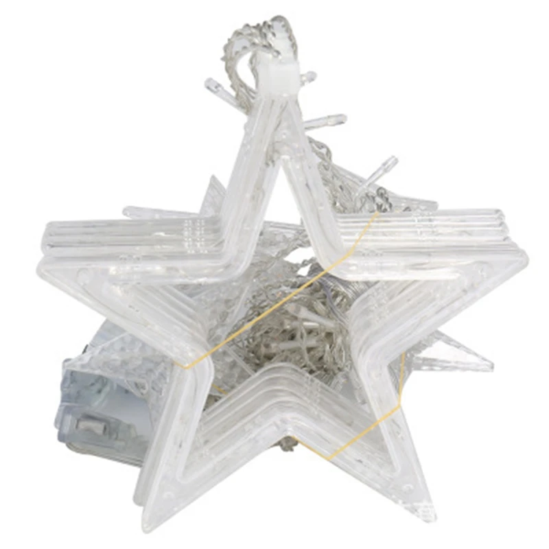 

2.5M Christmas LED String Lights Romantic Fairy Starry Sky Curtain Lights Holiday Wedding Wreath Party Decoration Christmas Ligh