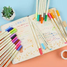 

Metallic Marker Pens Color 0.38mm Fine Tip Drawing Pen for Black Paper DIY Craft Photo Album Rock Booking Art Painting Supplies