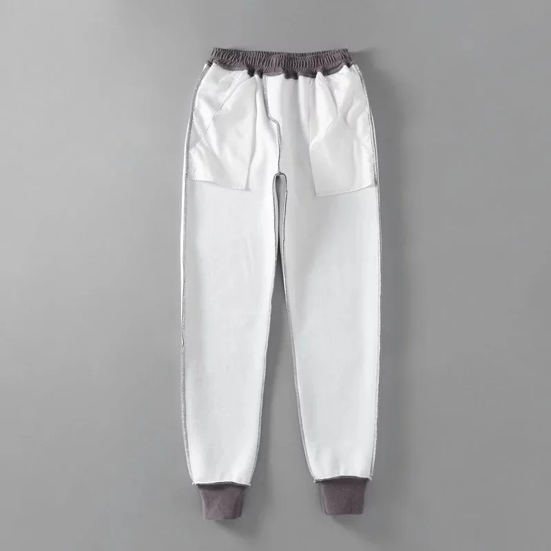 Pantalon femme/новые женские брюки-карго с кулиской, зимние флокированные брюки, брюки с высокой талией, однотонные свободные штаны, спортивные штаны