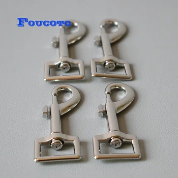 

100pcs/lot Metal hardware swivel trigger lobster clasp snap hook 20mm belt buckles paracord backpack DIY dog pet leash accessory