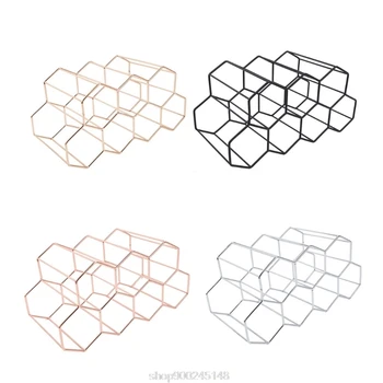 

Honeycomb Wine Rack Wine Bottle Storage Beehive Tabletop Wine Rack Hexagon 9 Bottle Wine Holder Display N18 20 Dropshipping