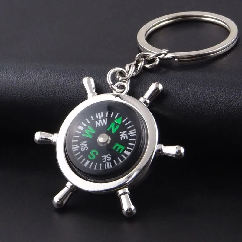 

Portable light emergency compass outdoor survival compass tool navigation field tool navigation rudder compass key chain