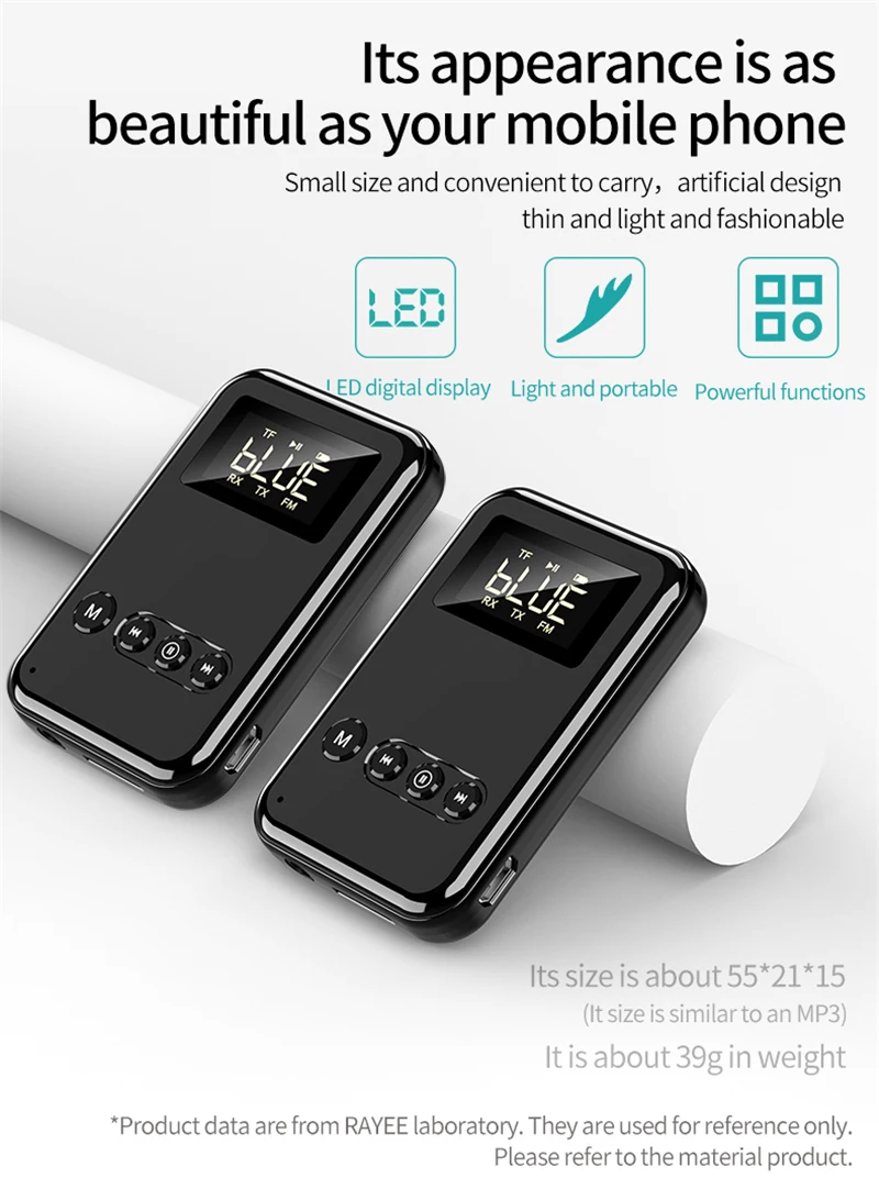 Transmissor de áudio 9 em 1 bluetooth