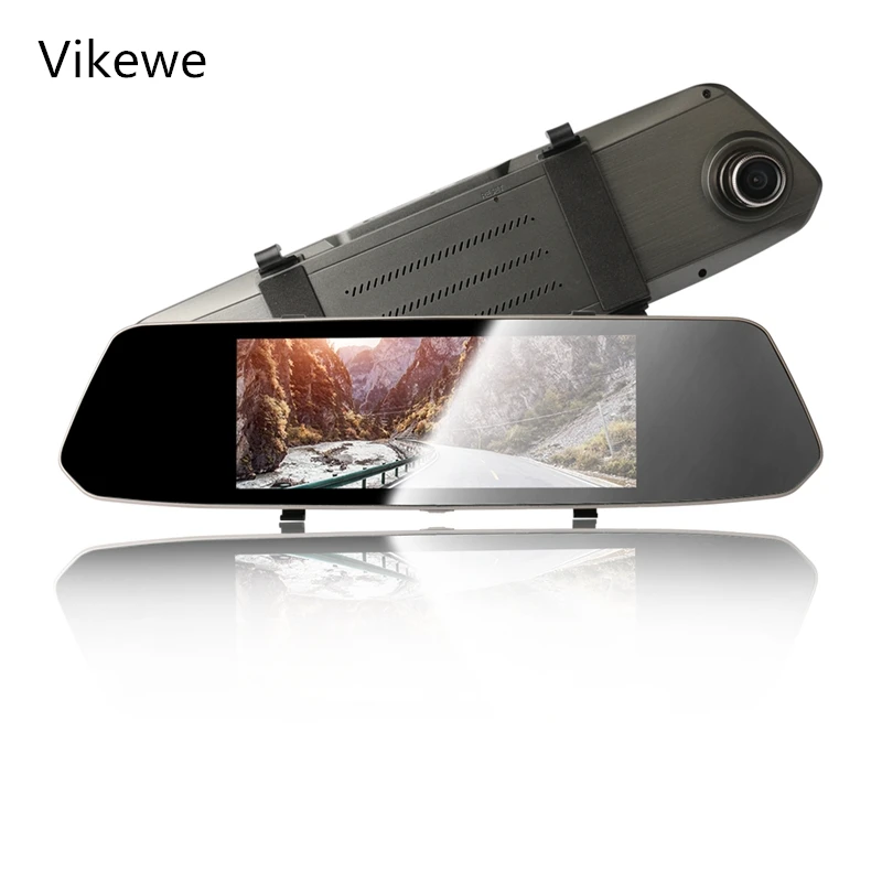Vikewe Автомобильный видеорегистратор Full HD 1080P 7,0 дюймов ips сенсорный видеорегистратор камера двойной объектив с камерой заднего вида авто регистратор приборная панель камера