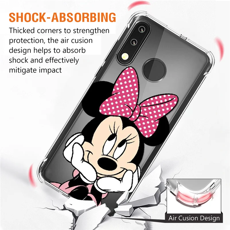 

Airbag Lovely Clear TPU Case For Huawei Honor 8X 8A 8C 8S 9 7A View 10 20 Lite 10i 20i Play Y5 Y9 2018 Y6 Y7 2019 Cartoon Cover