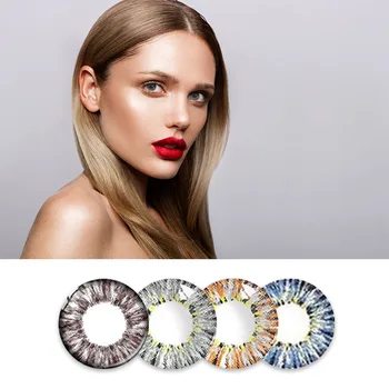 

2pcs/pair Mrs.H Goddess Series Contact Lens Four Color Shiny Lens Color Contact Lens Cosplay Year Thrown