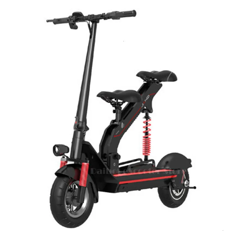 Daibot Portable Electric Scooter Two Wheels Electric Scooters Brushless Motor 500W 36V Adult Child Kick Scooter With Two Seat  (6)