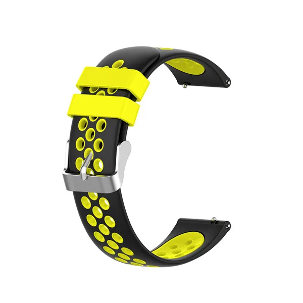 Ремешок для спортивных часов 18 мм, 22 мм, сменный ремешок для Garmin Vivoactive 4 4S Fenix 5, gps, Смарт-часы, браслет, мягкий силиконовый ремешок для часов - Цвет: Color J