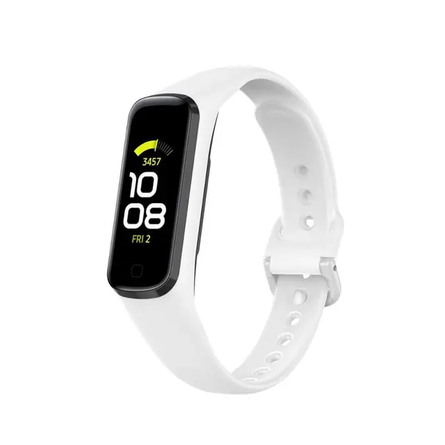 Silicone Sport Band Strap For Samsung Galaxy Fit 2 SM-R220 Watch Bracelet Replacement Watchband Correa For Samsung Galaxy Fit2 White