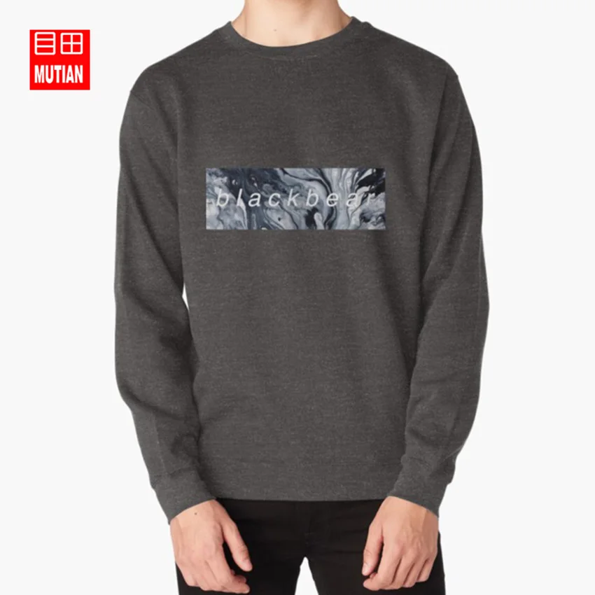 Blackbear/худи с мраморным рисунком; толстовки с черным медведем; blackbear idgf; помощь наркоман; Музыкальный артист - Цвет: darkgrey-sweatshirt