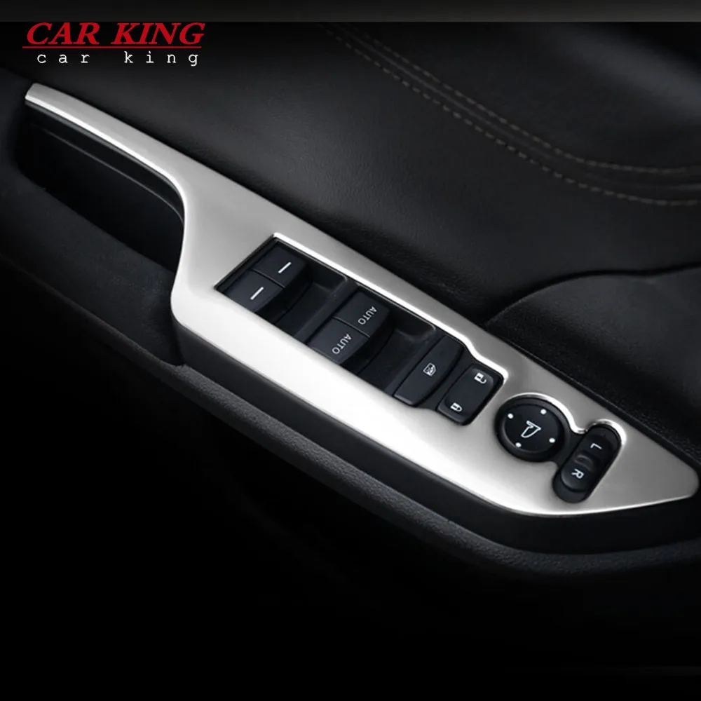 

Stainless steel Armrest Window Rise Lift Down Control Switch Door Lock Panel Cover Trim for Honda Civic 10Th Gen 2019-2017 2016