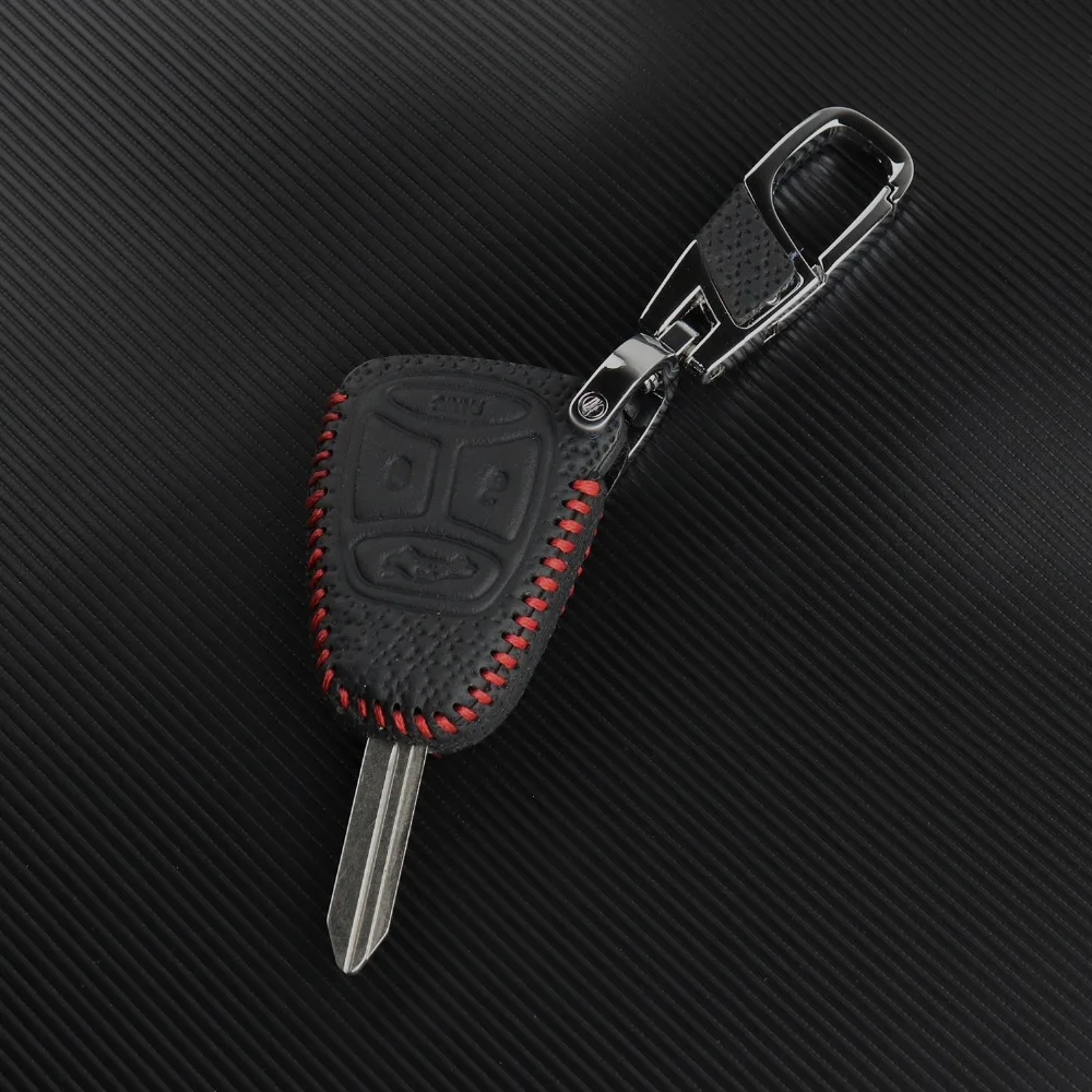 Роскошный качественный чехол для ключей из натуральной кожи для fiat Dodge Chrysler journey Jeep wrangler Cherokee Liberty compass чехол для ключей