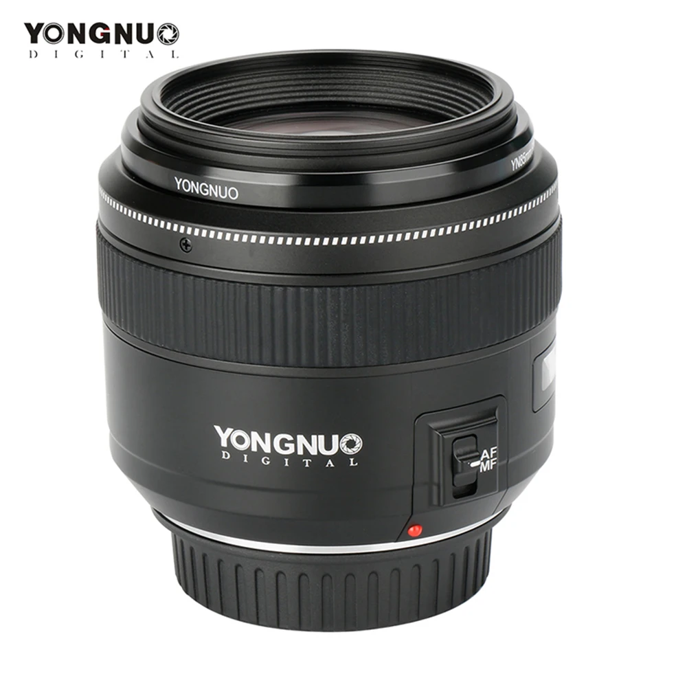 Светодиодная лампа для видеосъемки YONGNUO YN85mm F1.8 Камера объектив с фиксированным фокусным расстоянием для Canon EF крепление EOS 85 мм AF/MF Стандартный Средний телеобъектив с фиксированным фокусным расстоянием Камера объектив 5diii