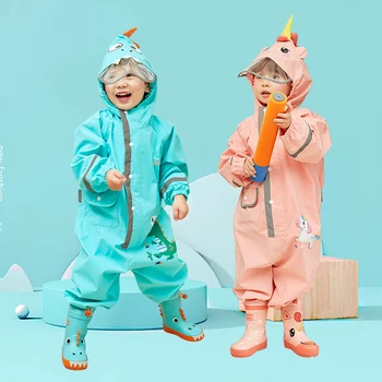 

Cartoon Waterproof Raincoat for Children Baby Rain Coat Boys Girls Primary School Students Rain Poncho Jacket Girls Rain Coat