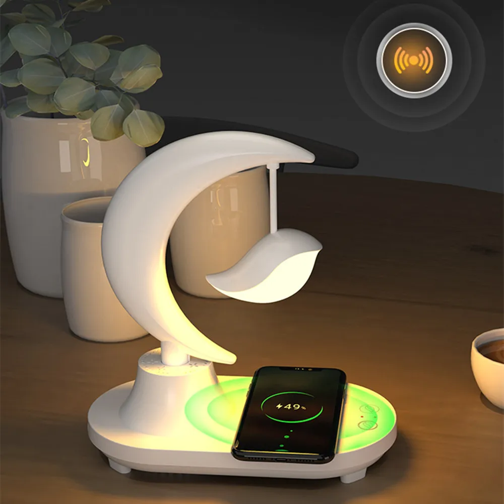 Прикроватная лампа Bluetooth аудио светодиодная цветная атмосфера Usb-зарядка